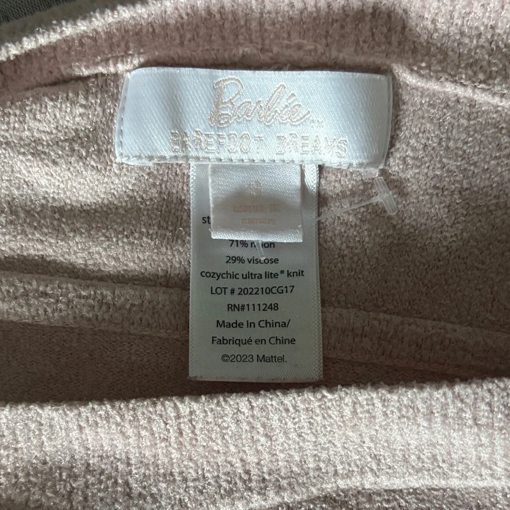 Pink Barbie Sweater Barefoot Dreams - Picture 3 of 5